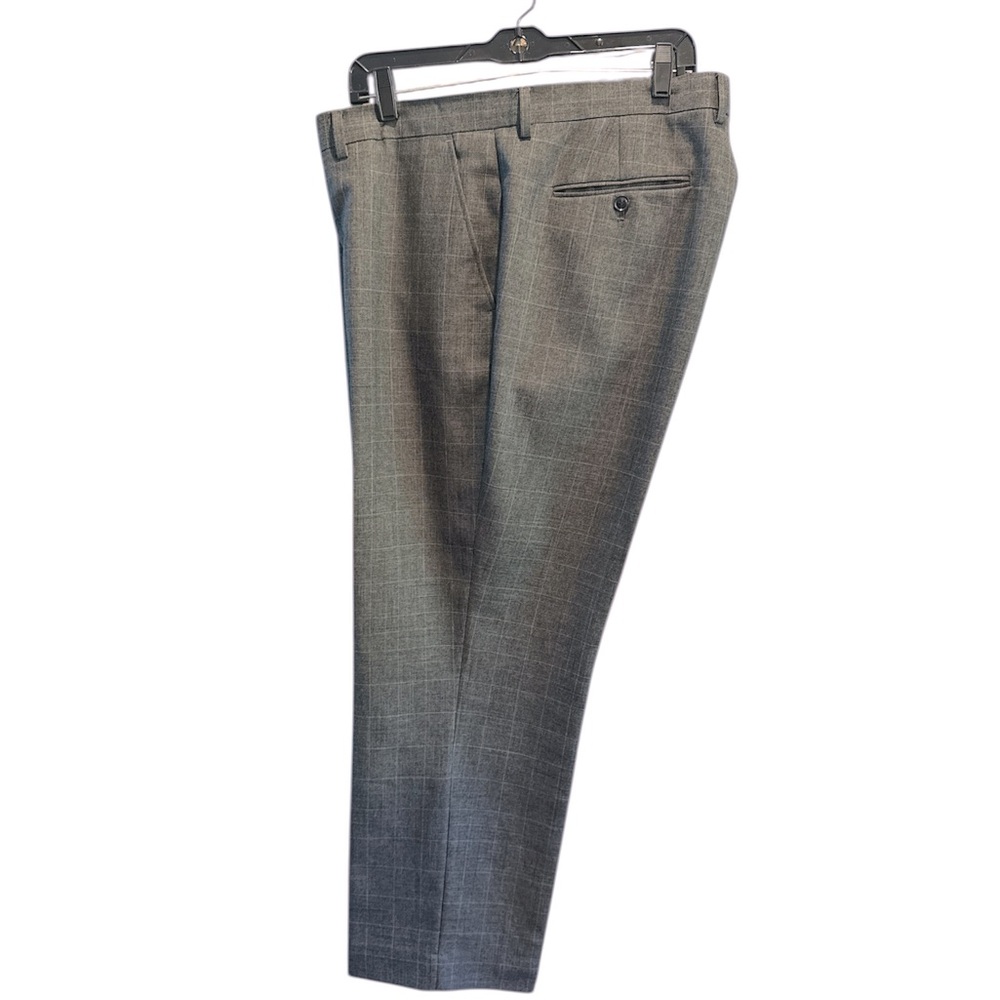 Carlo Russo Men’s Dress Suit Pants Patterned Gray Size 39